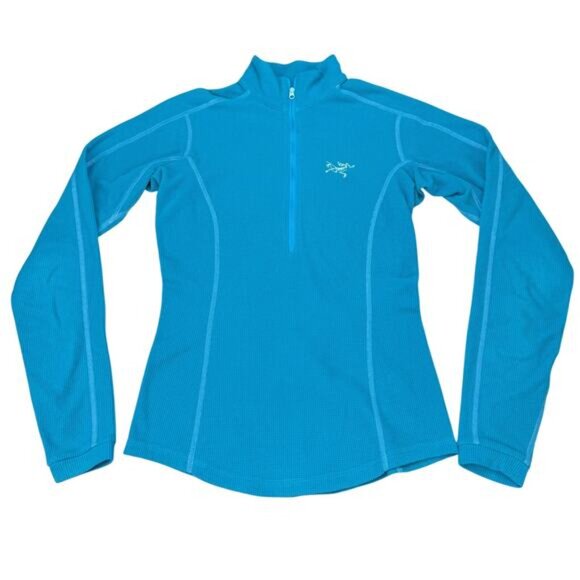 ARC'TERYX Delta Polartec LT Half Zip Women's Fleece Pulloever Size XS Blue - Picture 2 of 5